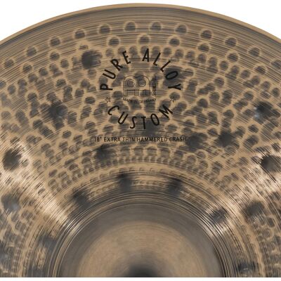 Meinl PAC18ETHC Pure Alloy Custom 18" Extra Thin Hammered Crash cintányér
