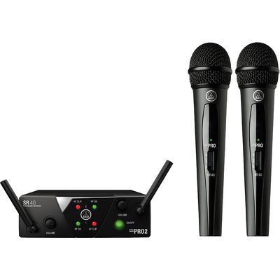 AKG WMS40 Mini Dual Vocal Set vezetéknélküli dupla kézi mikrofon szett (US25B/D)