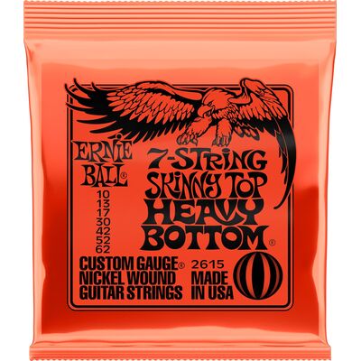 Ernie Ball 2615 Skinny Top Heavy Bottom 10-62 7-húros elektromos gitárhúr