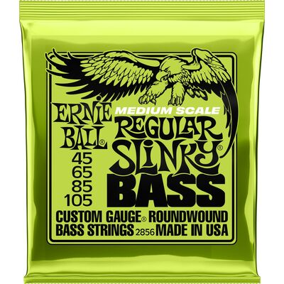 Ernie Ball 2856 Nickel Wound Medium Scale Regulary Slinky Bass 45-105 basszus gitárhúr