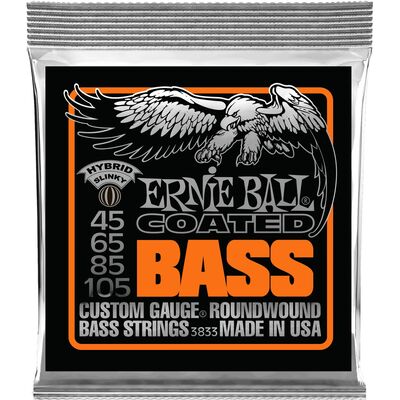 Ernie Ball 3833 Coated Regular Slinky Bass 45-105 basszus gitárhúr