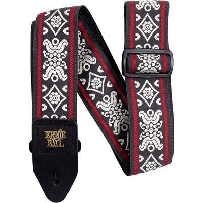 Ernie Ball 4669 Blackjack Red gitárheveder