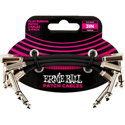 Ernie Ball 6220 Flat Ribbon 7,5 cm fekete patchkábel szett