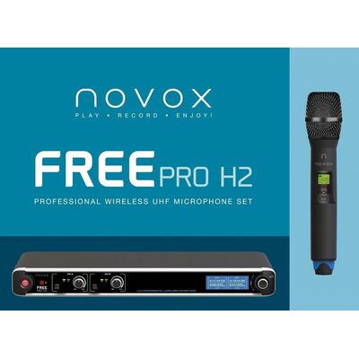 Novox Free Pro H2 vezetéknélküli dupla kézi mikrofon szett