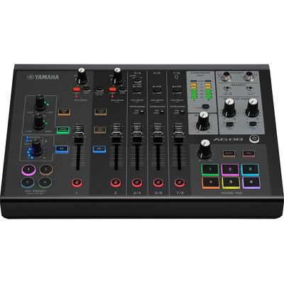 Yamaha AG08 BL live streaming keverő