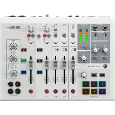 Yamaha AG08 WH live streaming keverő