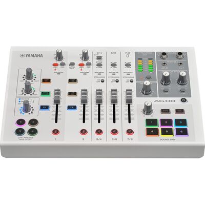 Yamaha AG08 WH live streaming keverő