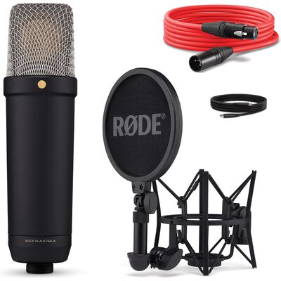 RODE NT1 5th Generation nagymembrános XLR/USB kondenzátormikrofon csomag - fekete