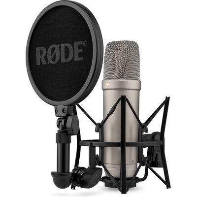 RODE NT1 5th Generation nagymembrános XLR/USB kondenzátormikrofon csomag - ezüst