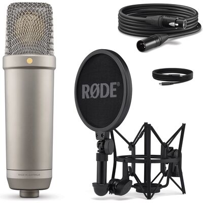 RODE NT1 5th Generation nagymembrános XLR/USB kondenzátormikrofon csomag - ezüst