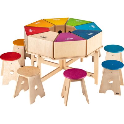 NINO Percussion NINOSET954-2 Deluxe asztali cajon készlet