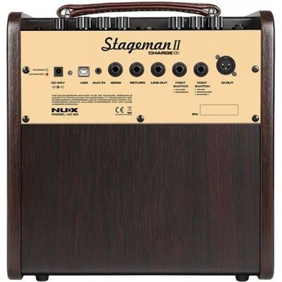 NUX Stageman II Charge AC-80 akusztikus gitár erősítő