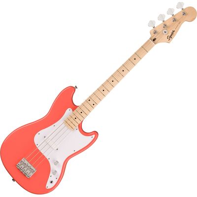 Squier Sonic Bronco Bass MN Tahitian Coral elektromos basszusgitár