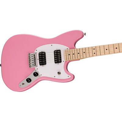 Squier Sonic Mustang HH MN Flash Pink elektromos gitár