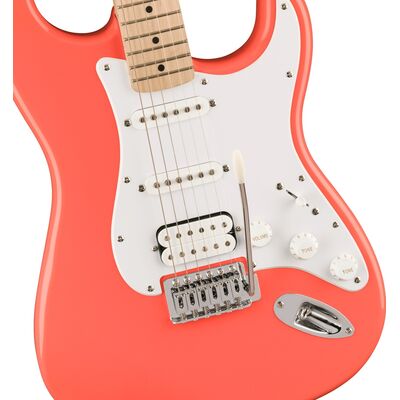Squier Sonic Stratocaster HSS MN Tahitian Coral elektromos gitár