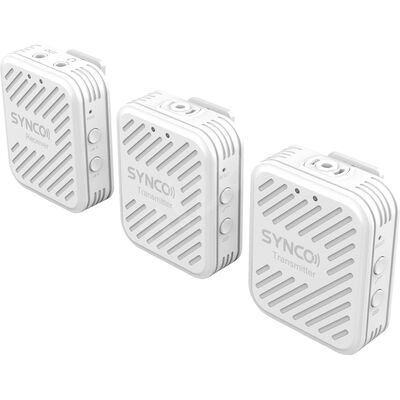 SYNCO WAir-G1(A2) ultrakompakt vezetéknélküli csiptetős duális mikrofonrendszer, fehér (2.4GHz)