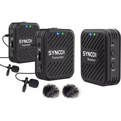 SYNCO WAir-G1(A2) ultrakompakt vezetéknélküli csiptetős duális mikrofonrendszer (2.4GHz)