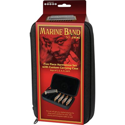 Hohner Marine Band 1896 Classic 5-Pack szájharmonika szett