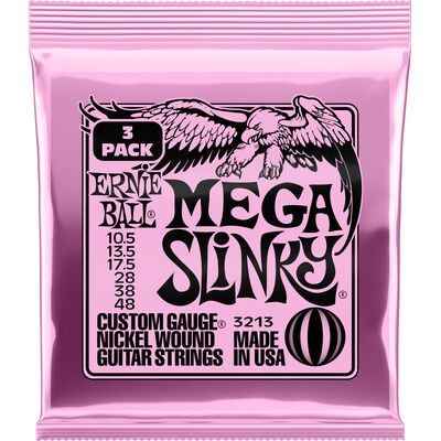 Ernie Ball 3213 Nickel Wound Mega Slinky 10,5-48 3 pack elektromos gitárhúr csomag