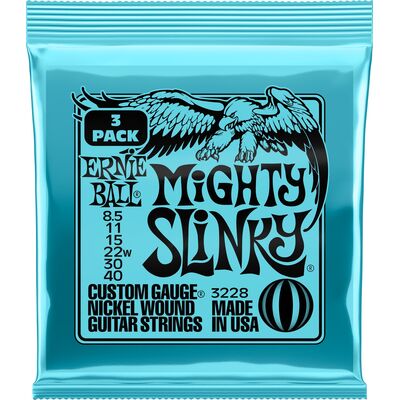 Ernie Ball 3228 Nickel Wound Mighty Slinky 8,5-40 3 pack elektromos gitárhúr csomag