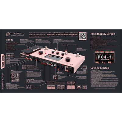 Hotone Ampero Pink Limited Edition erősítő modellező és effekt processzor