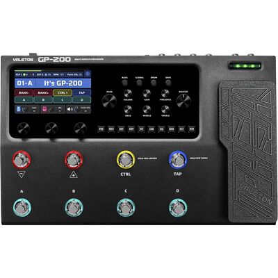 Valeton GP-200 multi-effekt processzor pedál, fekete