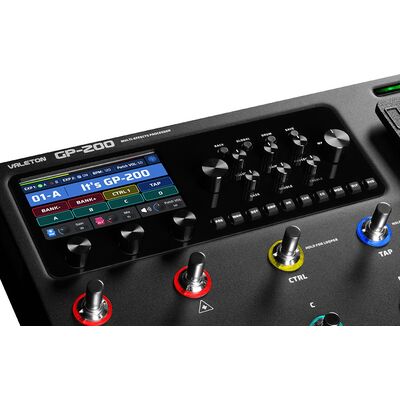 Valeton GP-200 multi-effekt processzor pedál, fekete