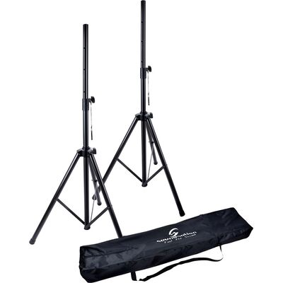 Soundsation SPST-SET-AIR-BK - Légrugós hangfalállvány szett hordozó tokkal
