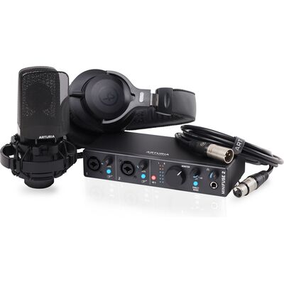Arturia MiniFuse Recording Pack Black hangfelvételi stúdió csomag