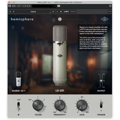 Universal Audio SC-1 modellező nagymembrános kondenzátormikrofon