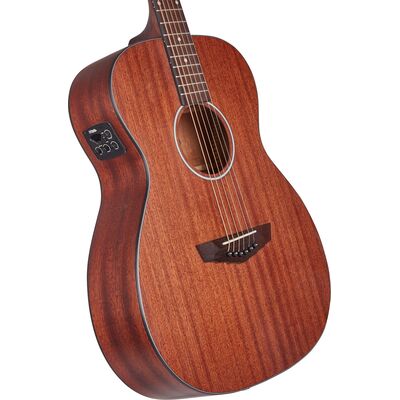 D'Angelico Premier Tammany LS Natural Mahogany Satin elektro-akusztikus gitár