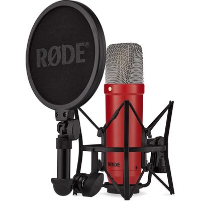 RODE NT1 Signature Series nagymembrános kondenzátormikrofon csomag - piros