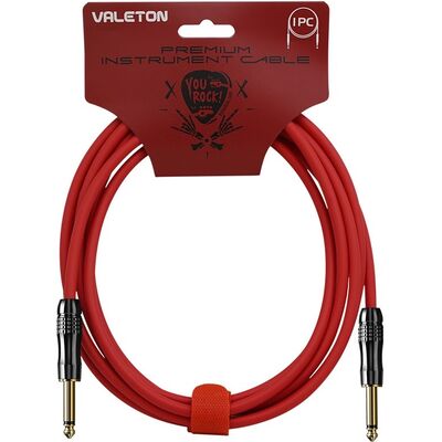 Valeton VGC-3R 3 m piros prémium hangszerkábel