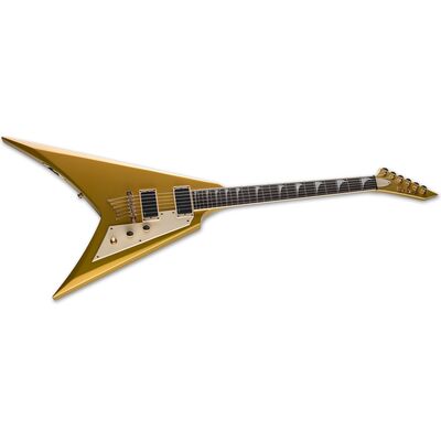 ESP LTD KH-V Metallic Gold Kirk Hammett Signature elektromos gitár