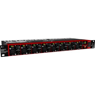 Behringer ULTRAGAIN DIGITAL ADA8200 8-csatornás mikrofon előerősítő/AD-DA átalakító