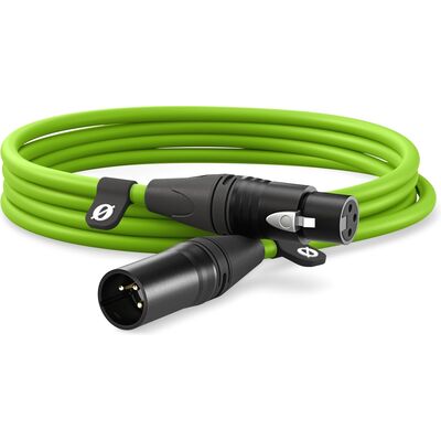 RODE XLR3M XLR-Cable zöld 3 m XLR mikrofonkábel