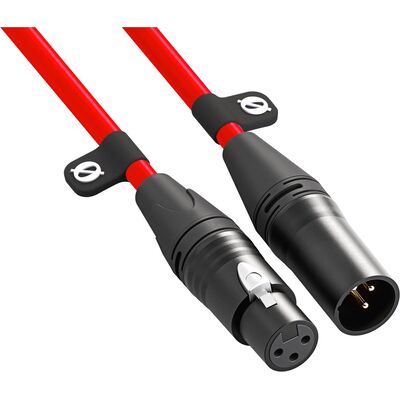 RODE XLR3M XLR-Cable piros 3 m XLR mikrofonkábel