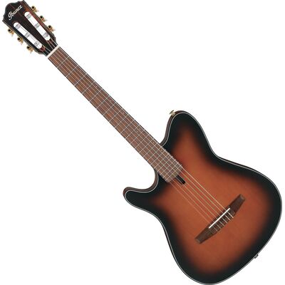 Ibanez FRH10NL-BSF Brown Sunburst Flat balkezes elektro-klasszikus gitár