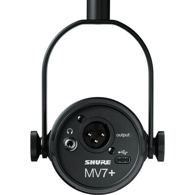 Shure MOTIV MV7+ Black XLR/USB dinamikus podcast mikrofon