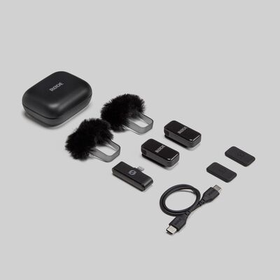 RODE Wireless Micro Lightning vezeték nélküli csíptetős mikrofon szett - fekete