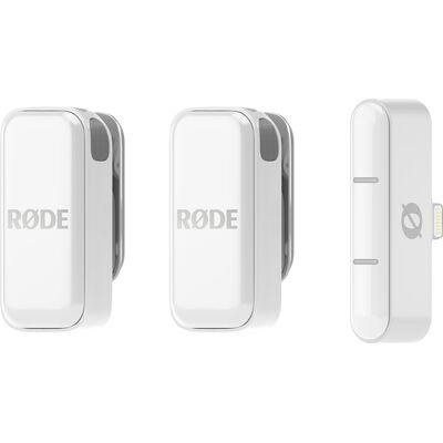 RODE Wireless Micro Lightning vezeték nélküli csíptetős mikrofon szett - fehér
