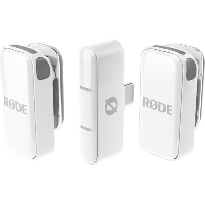 RODE Wireless Micro USB-C vezeték nélküli csíptetős mikrofon szett - fehér