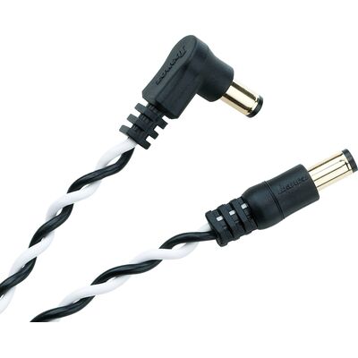 Ibanez DCT08-BWH 20 cm fekete/fehér csavart effektpedál tápkábel