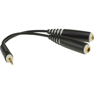 KLOTZ AYB-3 0,2 m TRS 3,5 mm - 2 x TRS 6,3 mm aljzat Y elosztókábel