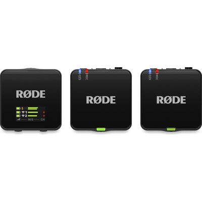 RODE Wireless GO Gen 3 kétcsatornás vezetéknélküli csíptetős mikrofon szett - fekete