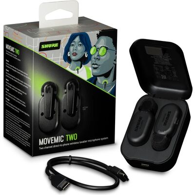 Shure MV-TWO-Z6 MoveMic Two dupla vezeték nélküli csíptetős mikrofon