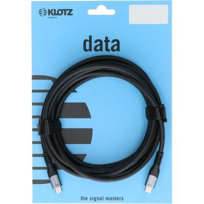 KLOTZ USB-CC-0.5 USB 3.2 szupersebességű C-C 0,5 m kábel