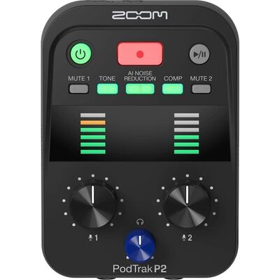 Zoom PodTrak P2 kettős USB podcast hangfelvevő