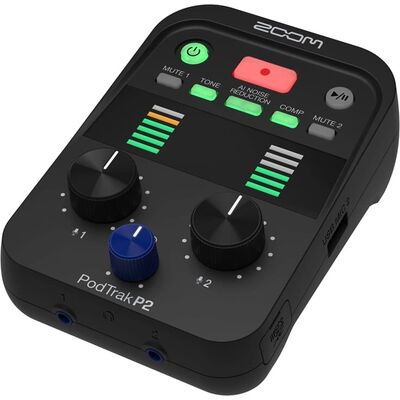Zoom PodTrak P2 kettős USB podcast hangfelvevő