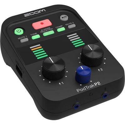 Zoom PodTrak P2 kettős USB podcast hangfelvevő